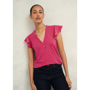 Hobbs Pippa Cotton Slub Top